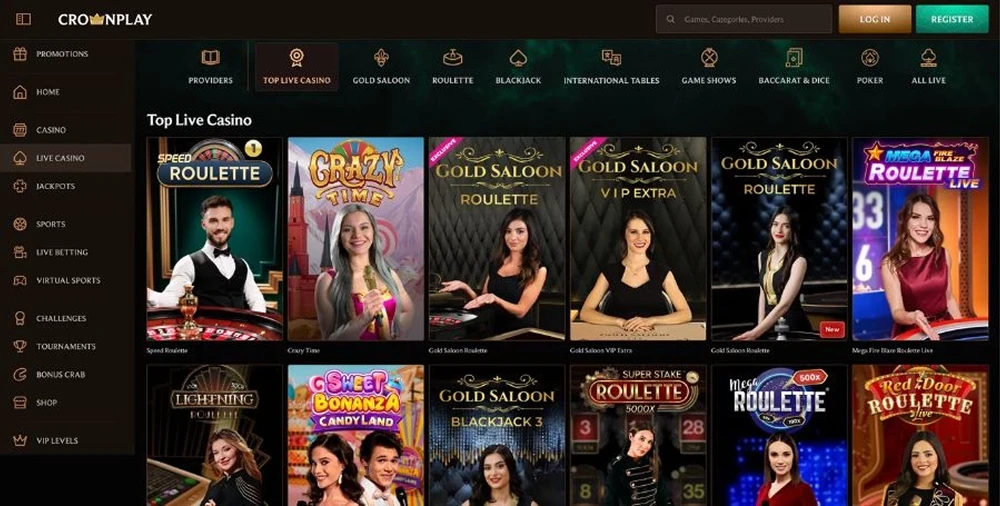 CrownPlay Casino website preview
